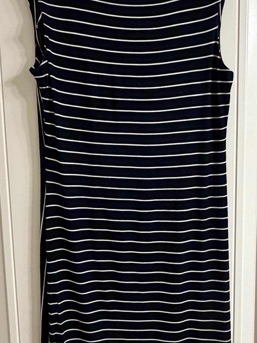 Calvin Klein Black and White Striped Dress